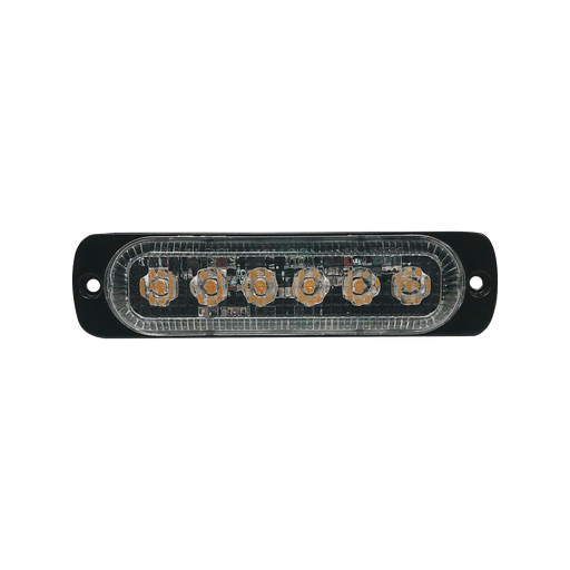 Luz direccional con 6 LEDS, color ambar, 12-24 VCD