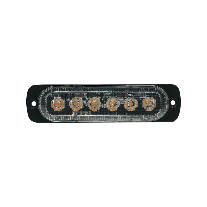 Luz direccional con 6 LEDS, color ambar, 12-24 VCD