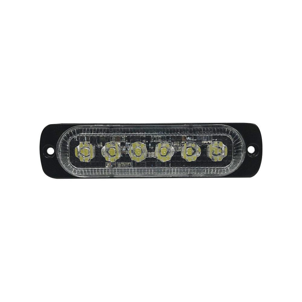 Luz direccional con 6 LEDS, color claro, 12-24 VCD