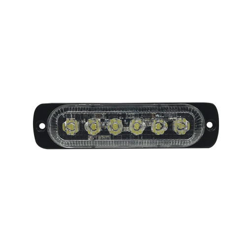 Luz direccional con 6 LEDS, color claro, 12-24 VCD