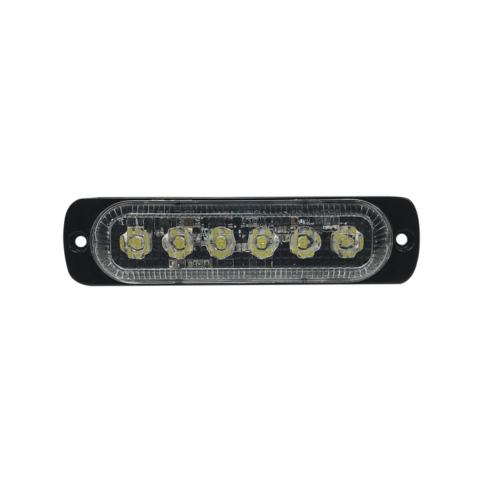 Luz direccional con 6 LEDS, color claro, 12-24 VCD