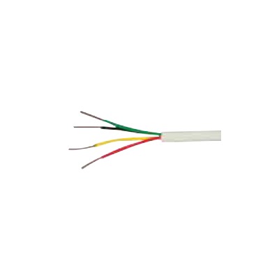 Bobina de 305 metros de alambre , 22 AWG ; 4 Conductores, tipo CM-CL2, de color blanco, para aplicaciones de Alarmas de intrusión / Sistemas de automatización