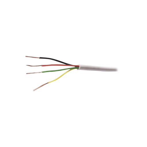 Bobina de 152 metros de cable, 22 AWG ,4 Conductores de Color Blanco,tipo CM-CL2, para aplicaciones de alarmas