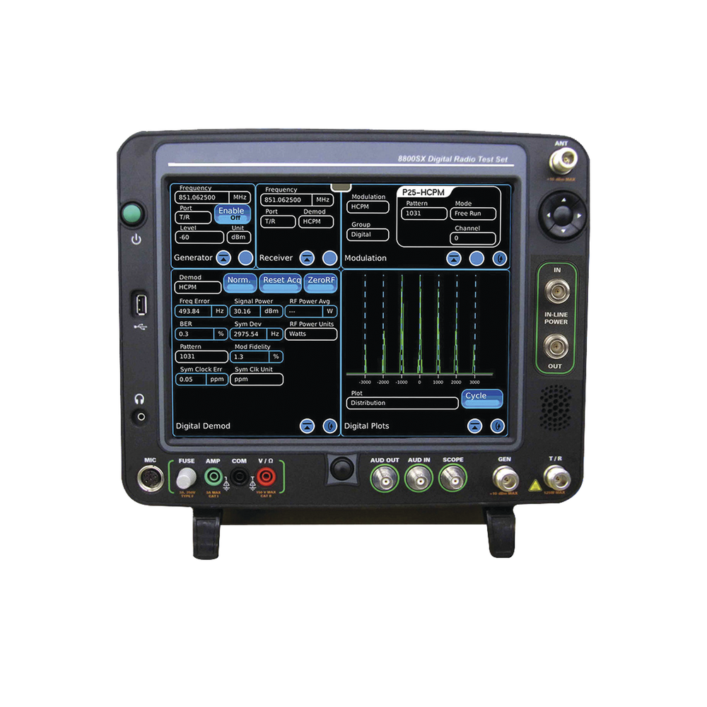 Analizador de Sistemas Análogos y Digitales 8800SX para Laboratorio y Campo, 2-1000 MHz, 50 Watt continuos.