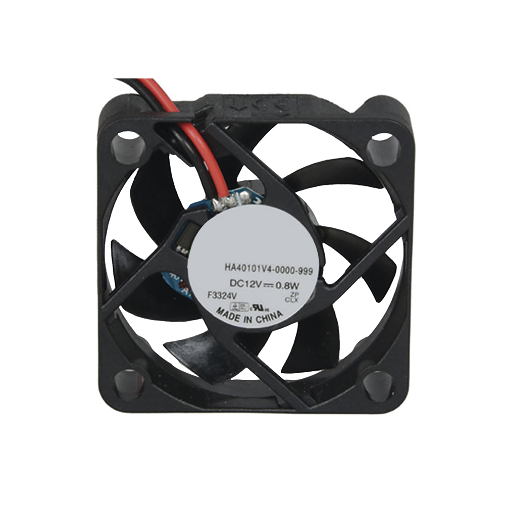 Ventilador Anticondensante Axial de 12Vcd, 40x40x10 mm, 0.8 Watt, 65 mA, flujo de aire de 5.3 CFM, sin escobillas.