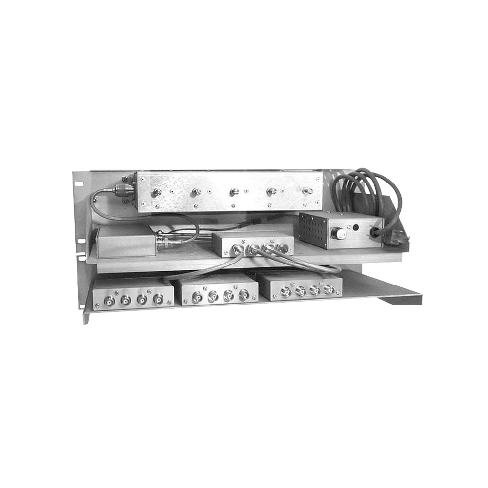 Multiacoplador con Preselector 300-512 MHz, 12 Canales, 3-10 MHz, N Hembras.