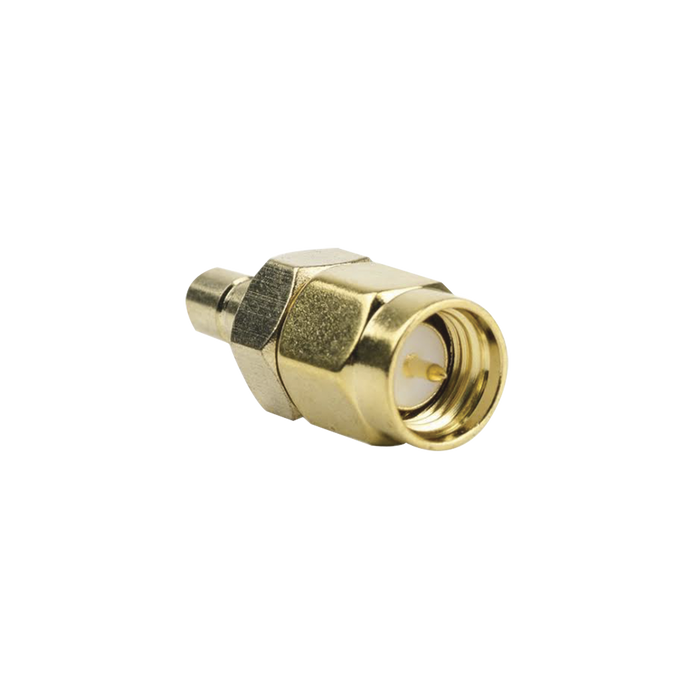 Adaptador Coaxial de SMA Macho a SMB Hembra, Oro/Oro/ Teflón.