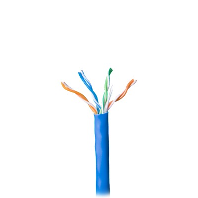 Cable par trenzado nivel CAT5e, 8 conductores AWG de alambre calibre 24.