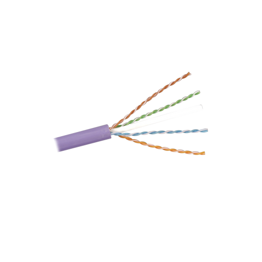 Bobina de Cable U/UTP de 4 pares, Z-MAX, Cat6A, Soporte de Aplicaciones 10GBase-T, LS0H, Color Violeta, 305m