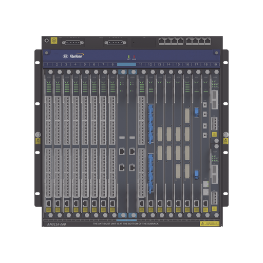 OLT Carrier Class para Aplicaciones FTTX, Modular de 16 Ranuras de Servicio, Hasta 256 puertos PON, 11 UR