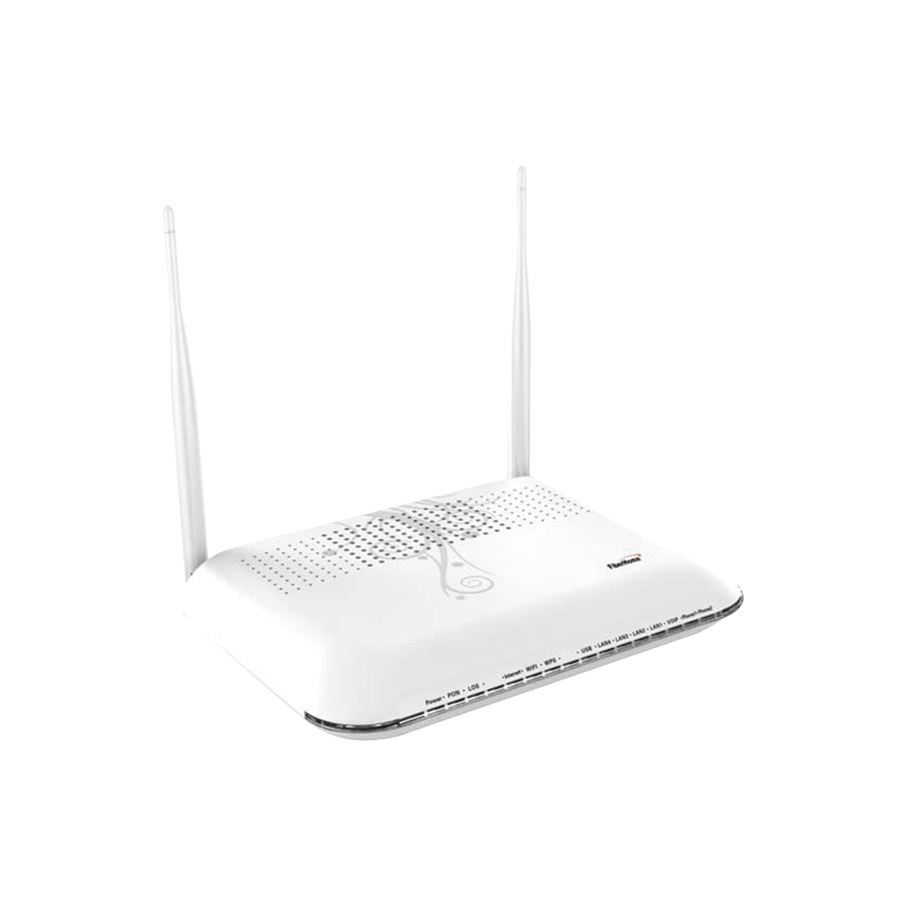 ONT Para Aplicaciones FTTH/GPON, con Wifi 2.4 GHz, Mimo 2X2, 4 Puertos Gigabit Ethernet y 1 Puerto USB 2.0, Acepta Conector SC/UPC