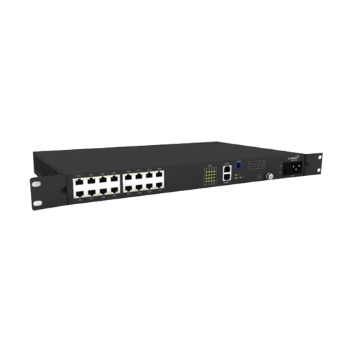 Unidad Remota Multi-Vivienda (MDU), 16 Puertos Fast Ethernet, 1 Puerto PON SC/UPC, 19", 1 UR