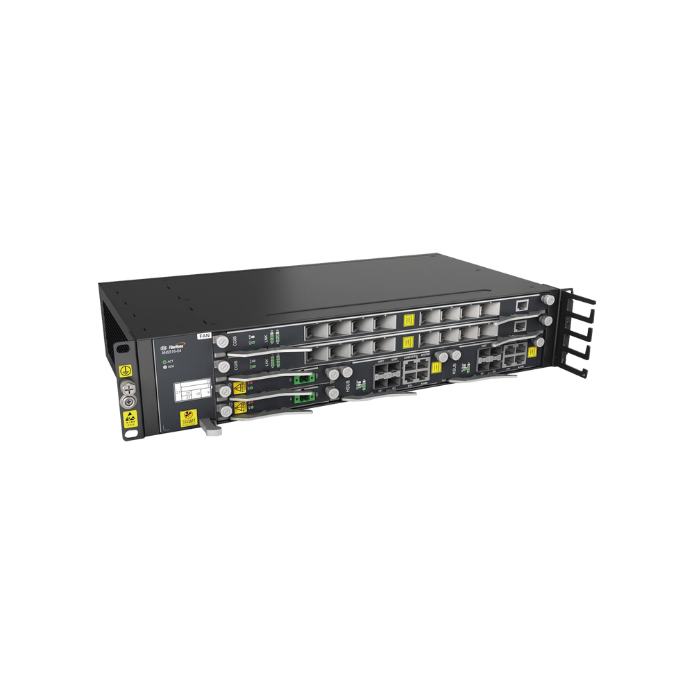 Mini OLT Carrier Class para Aplicaciones FTTx, Modular 2 Ranuras de Servicio, Hasta 32 Puertos PON, Con 4 Puertos Uplink Gigabit, 2UR