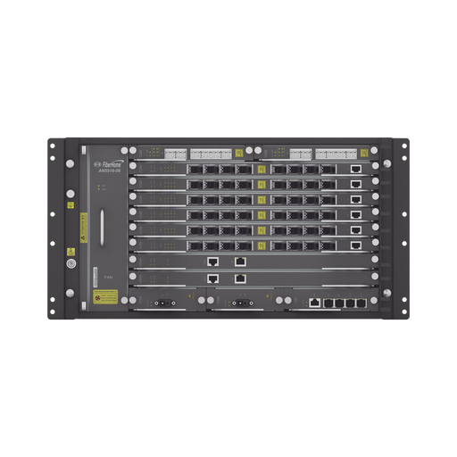 OLT Carrier Class para Aplicaciones FTTX, Modular de 6 Ranuras de Servicio, Hasta 96 puertos PON, 6 UR