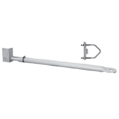 Brazo de PVC para montaje lateral superior y estabilizar antenas colineales de fibra de vidrio, 81-103 cms.