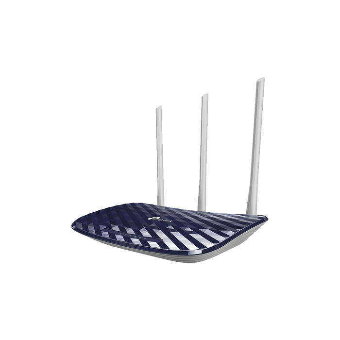 Router Inalámbrico doble banda N, 2.4 GHz y 5 GHz Hasta 733 Mbps, 3 antenas externas omnidireccional, 4 Puertos LAN 10/100 Mbps, 1 Puerto WAN 10/100 Mbps