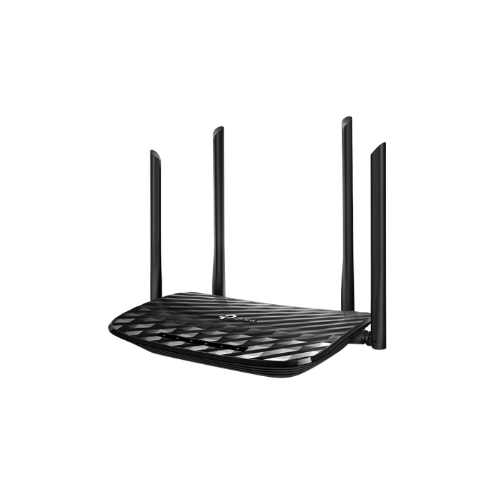 Router inalámbrico AC 1200 doble banda 1 puerto WAN 10/100/1000 Mbps Y 4 puertos LAN 10/100/1000 Mbps