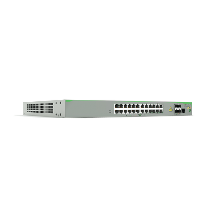 Switch PoE+ Administrable CentreCOM FS980M, Capa 3 de 24 Puertos 10/100 Mbps + 4 puertos SFP, 375 W