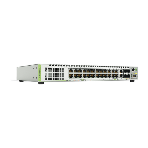 Switch Stackeable Capa 3, 24 puertos 10/100/1000 Mbps + 2 puertos SFP Combo + 2 puertos SFP+ 10 G Stacking