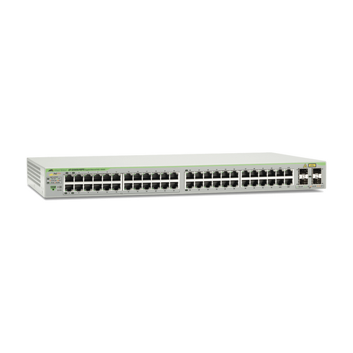 Switch PoE+ Gigabit WebSmart de 48 puertos 10/100/1000 Mbps (4 x Combo/24 Puertos PoE) + 4 puertos gigabit SFP (Combo), 370 W