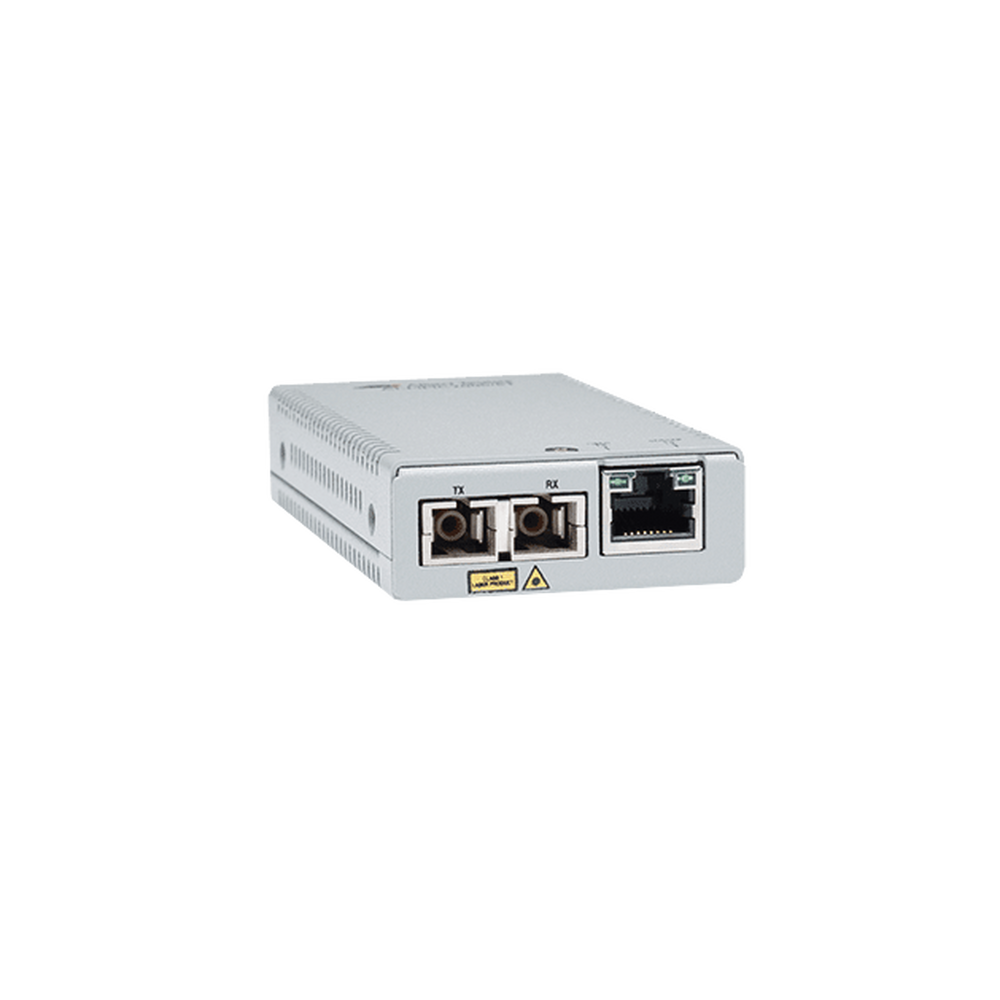 Convertidor de medios gigabit ethernet a fibra óptica, conector SC, multimodo (MMF), distancia de 220 hasta 500 m