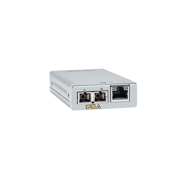 Convertidor de medios gigabit ethernet a fibra óptica, conector SC, multimodo (MMF), distancia de 220 hasta 500 m