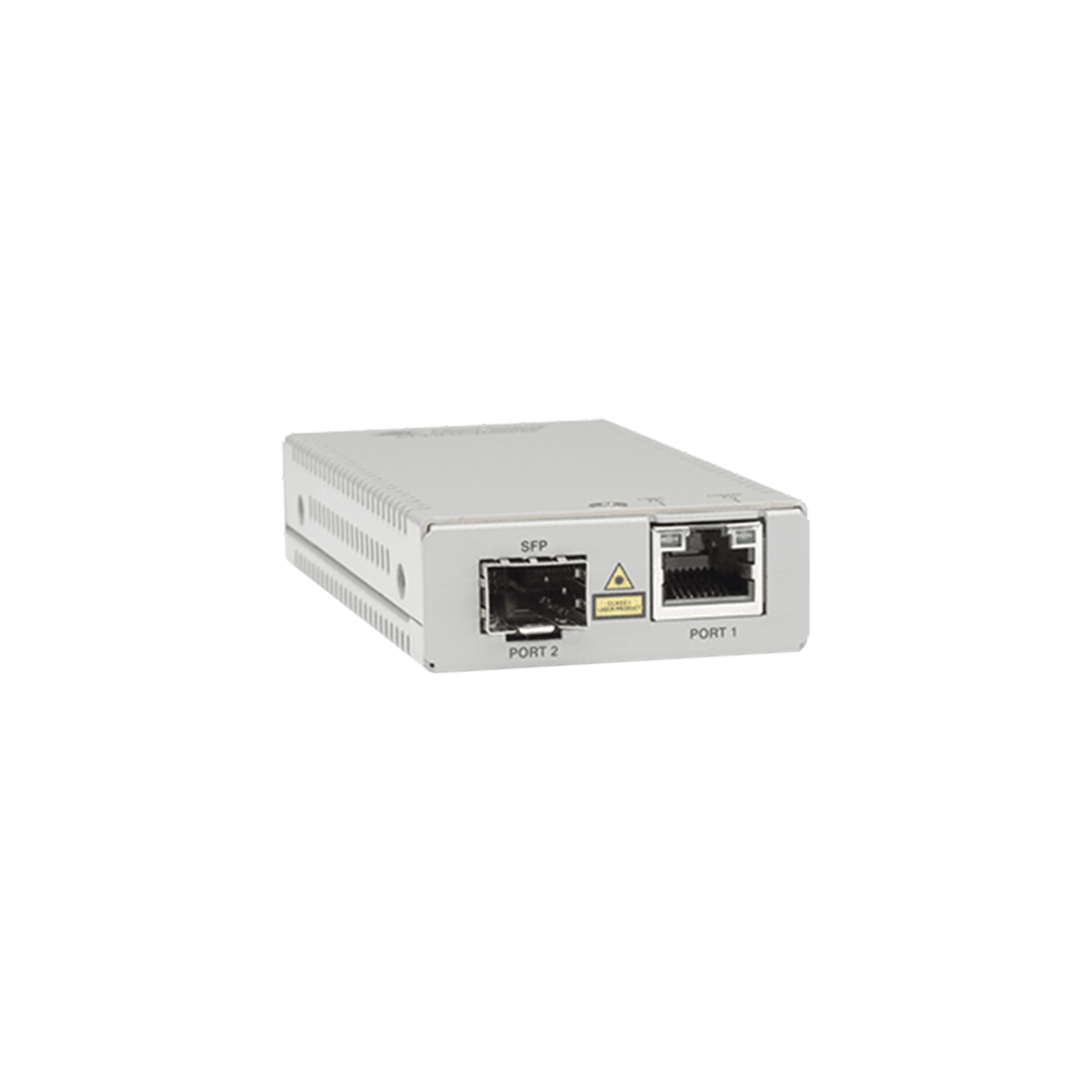 Convertidor de medios gigabit ethernet a fibra óptica con puerto SFP (la distancia y tipo de fibra óptica depende del transceptor)