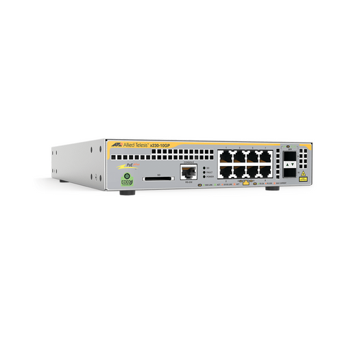 Switch PoE+ Administrable Capa 3, 8 Puertos 10/100/1000 Mbps + 2 SFP Gigabit, 124 W