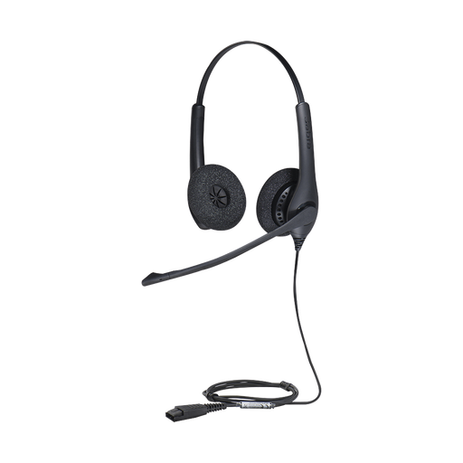 Jabra Biz 1500 Duo, auricular profesional con cancelación de ruido, ideal para contact center con conexión QD (1519-0157)