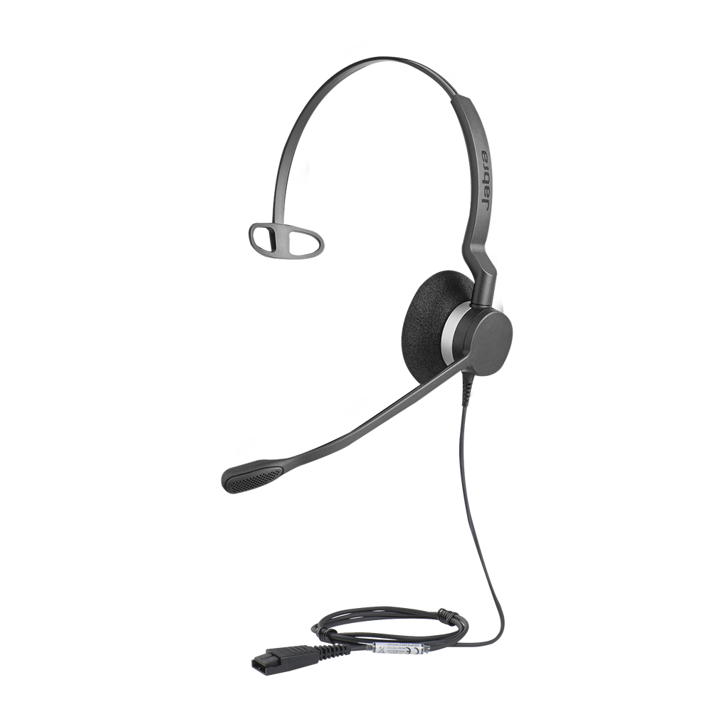 Jabra Biz 2300 Mono con conexión QD, resistente para contact center con brazo articulado con giro de 360º (2303-820-105)