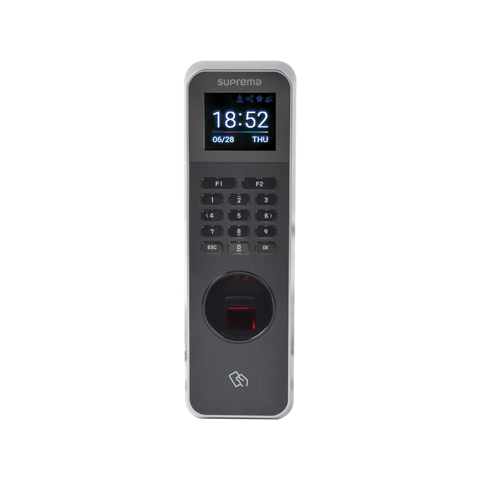 Lector de Huella IP67 Con Teclado y Lector de Tarjetas RFIDNFC y (125kHz EM, HID Prox &13.56Mhz MIFARE, MIFARE Plus, DESFire/EV1, FeliCa, iCLASS SE/SR),NFC y BLUETOOTH