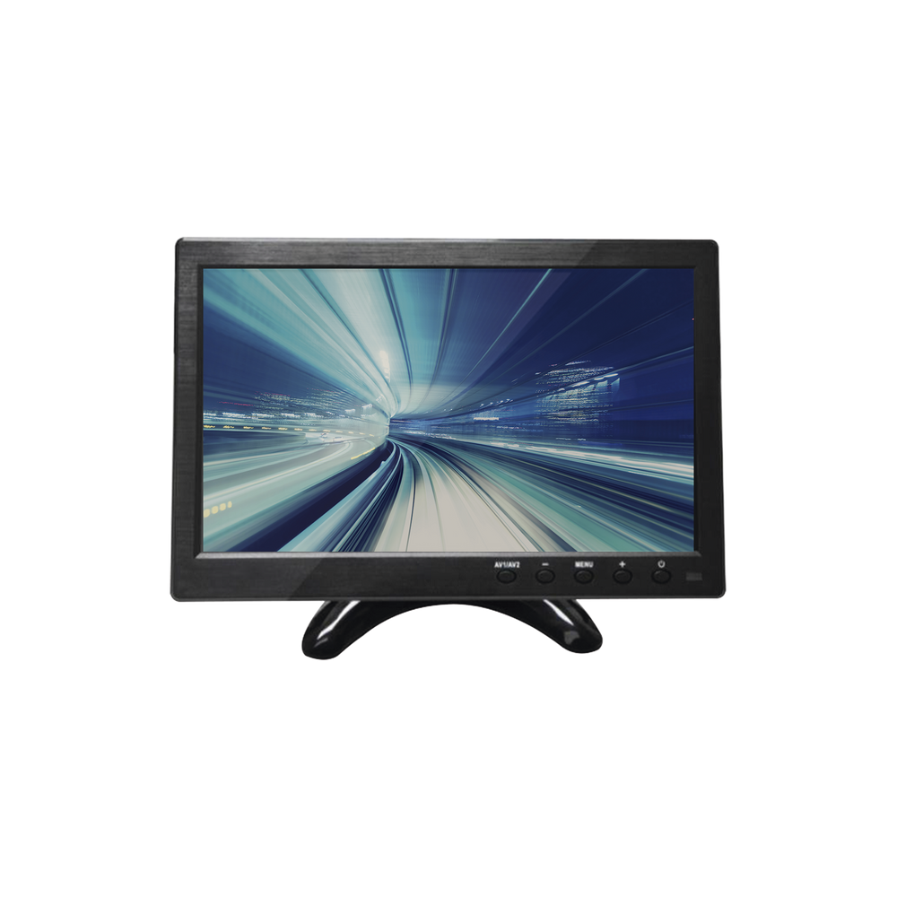 Monitor 10.1" ideal para colocar en vehículos o realizar pruebas de CCTV / Entradas de video HDMI, VGA y RCA