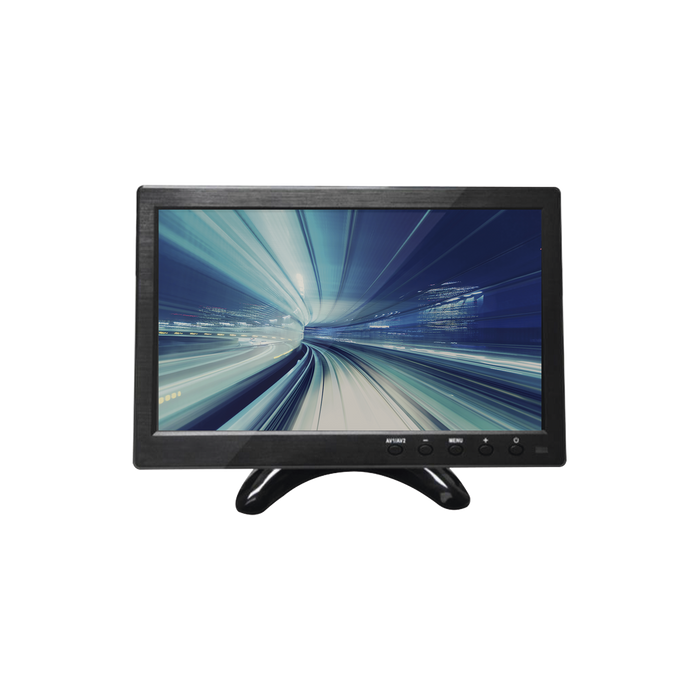 Monitor 10.1" ideal para colocar en vehículos o realizar pruebas de CCTV / Entradas de video HDMI, VGA y RCA