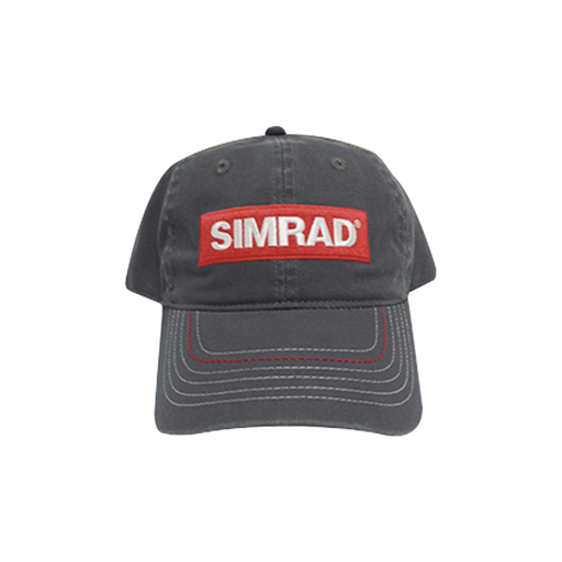 Gorra color gris con logo simrad