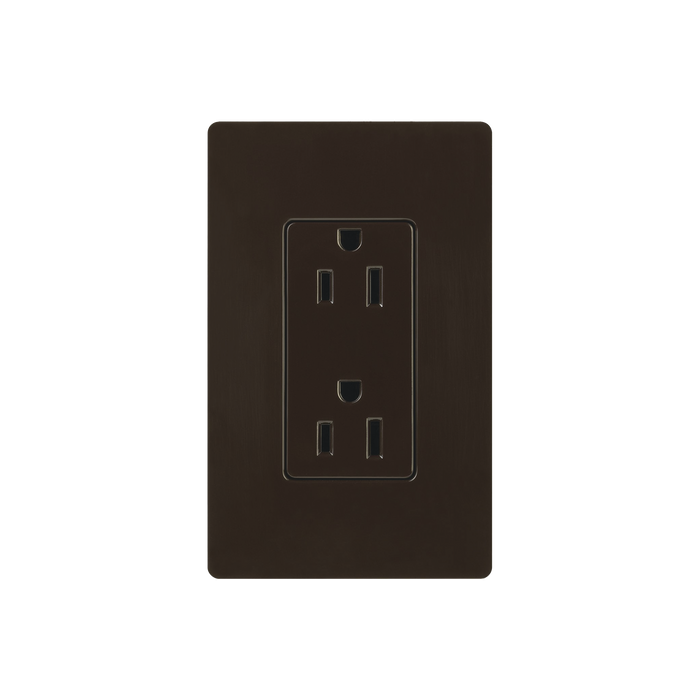 TOMACORRIENTE 120V/15A COLOR CAFE