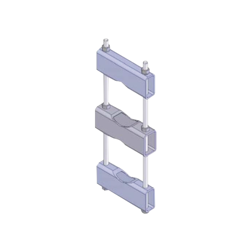 Un Herraje de Montaje para Antena y Mástil con diámetros de 5 pulg. (8.89-14.13 cm.).