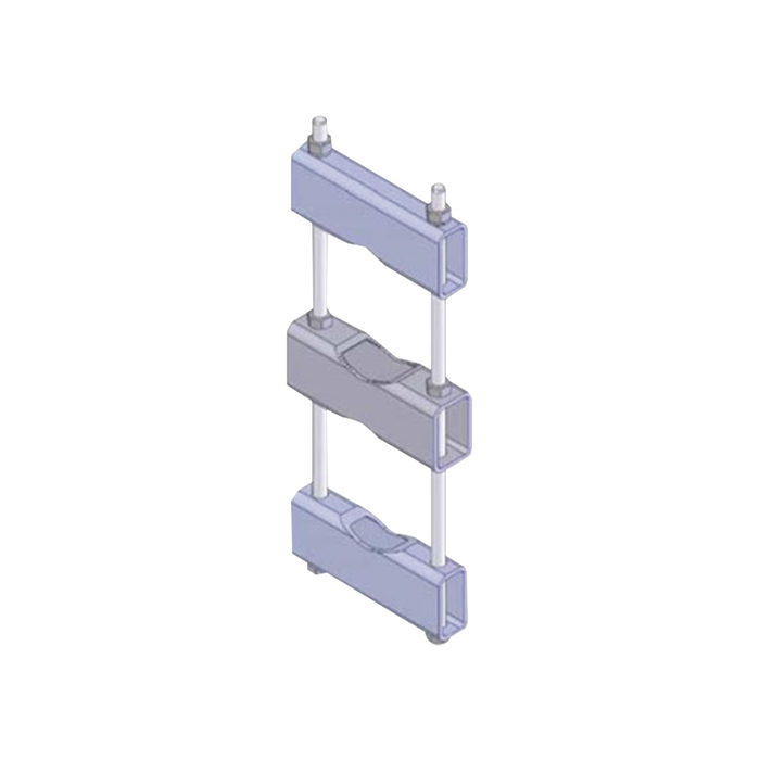 Un Herraje de Montaje para Antena y Mástil con diámetros de 5 pulg. (8.89-14.13 cm.).