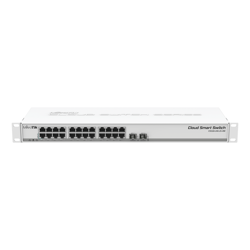 Cloud Smart Switch, 24 puertos Gigabit, 2 puertos SFP+ SwitchOS