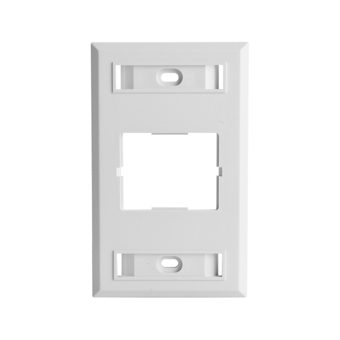 Placa de Pared CT, Para un Acoplador, Color Blanco