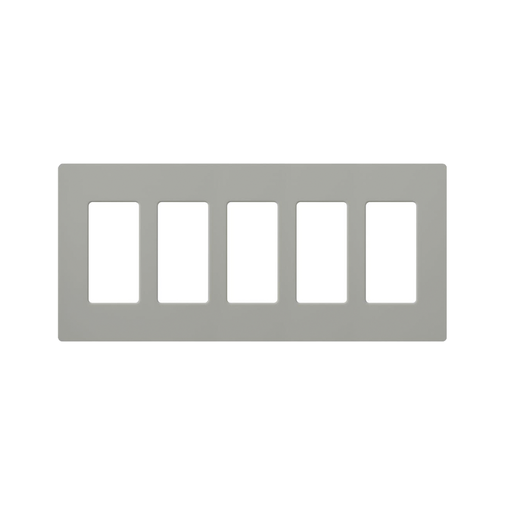 PLACA DE PARED COLOR GRIS, 5 ESPACIOS