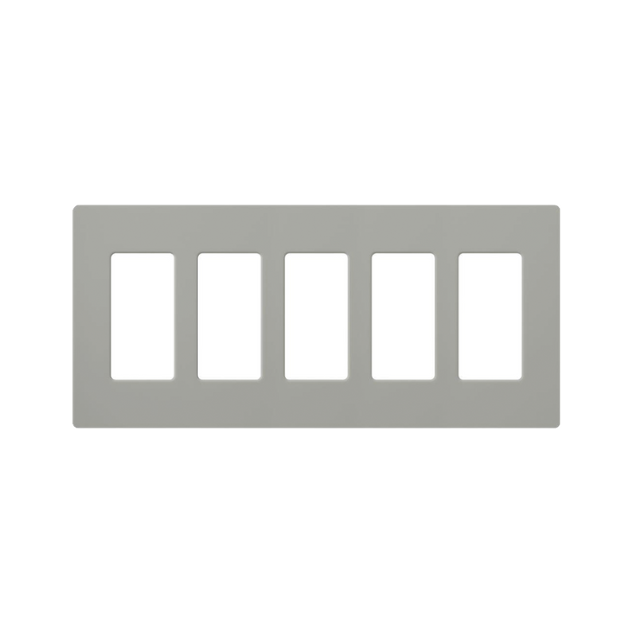 PLACA DE PARED COLOR GRIS, 5 ESPACIOS