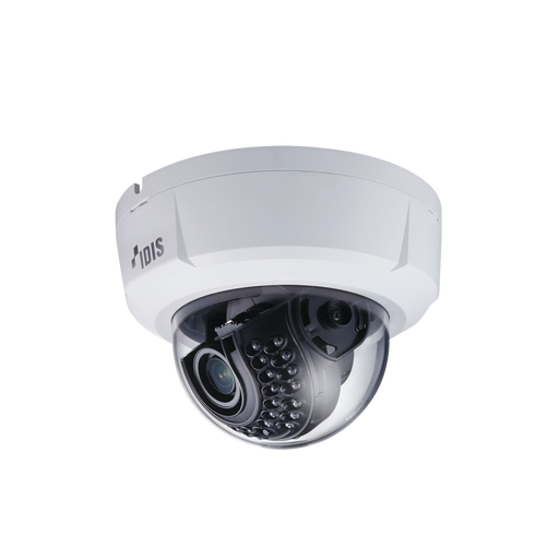 Cámara IP Domo 2MP (H265), Lente MOTORIZADO Varifocal 3.3-10mm, para Interior, Entrada / Salida de Audio y Alarma, IR 20m, WDR 120dB