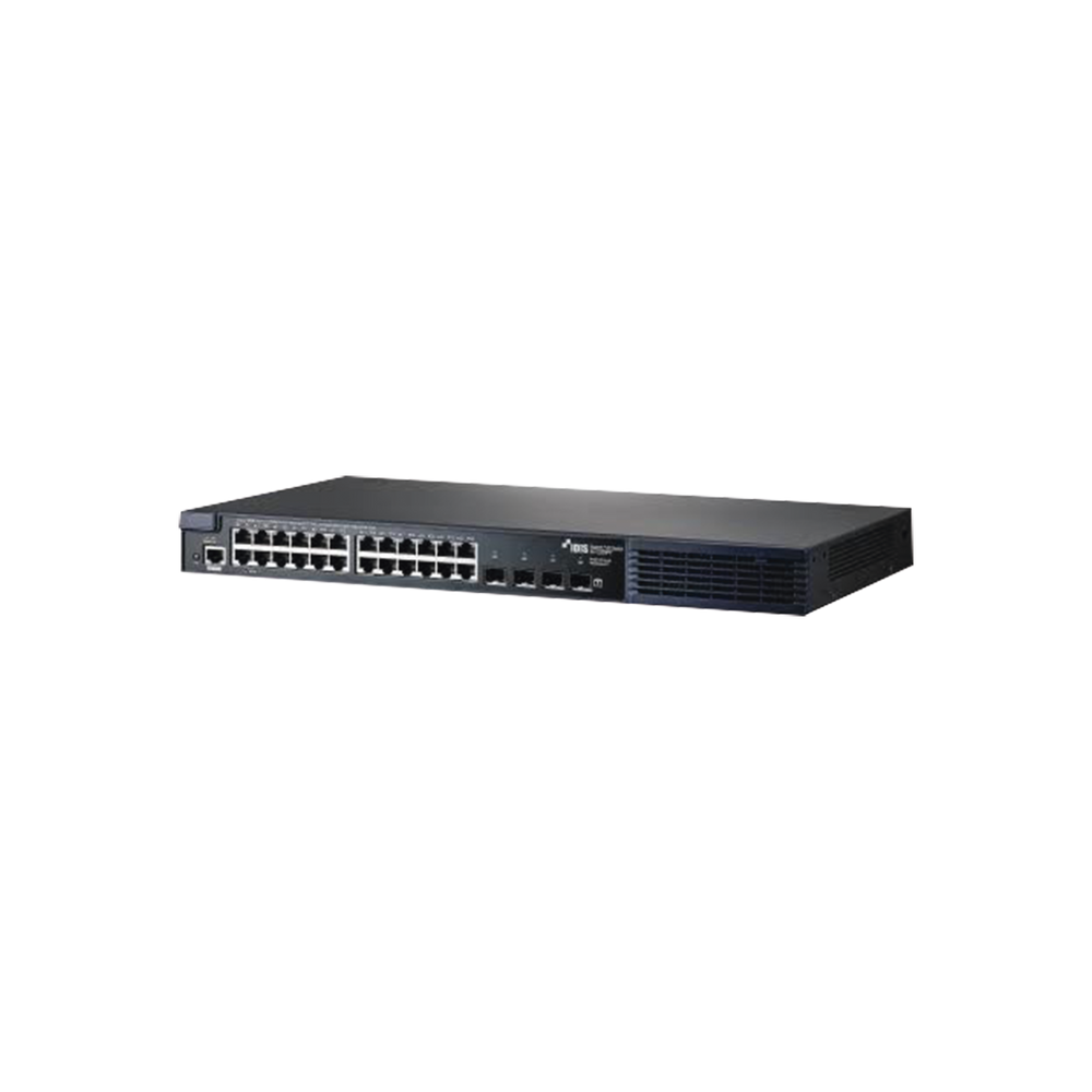 Switch PoE 802.3af/at | DirectIP Gigabit | 24 puertos RJ45 | 4 Puertos Fibra Óptica | 380W PoE