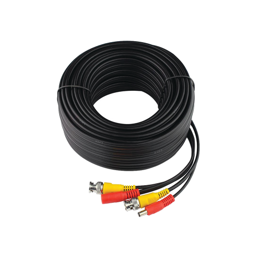 Cable Coaxial armado con conector BNC y Alimentación, longitud de 20m, Optimizado para HD ( TurboHD, HD-SDI, AHD )