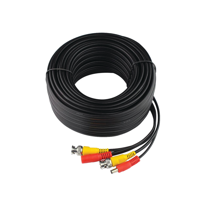 Cable Coaxial armado con conector BNC y Alimentación, longitud de 30m, Optimizado para HD ( TurboHD, HD-SDI, AHD )