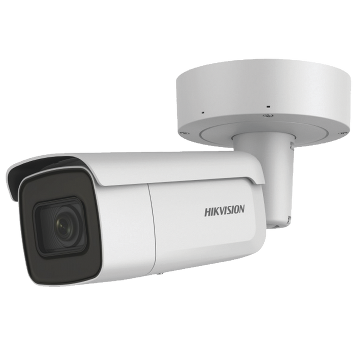 Bala IP 4 Megapixel / 50 mts IR EXIR / Exterior IP67 / IK10 / WDR / PoE + / Entradas de Alarma y Audio / Lente Mot. 2.8 a 12 mm