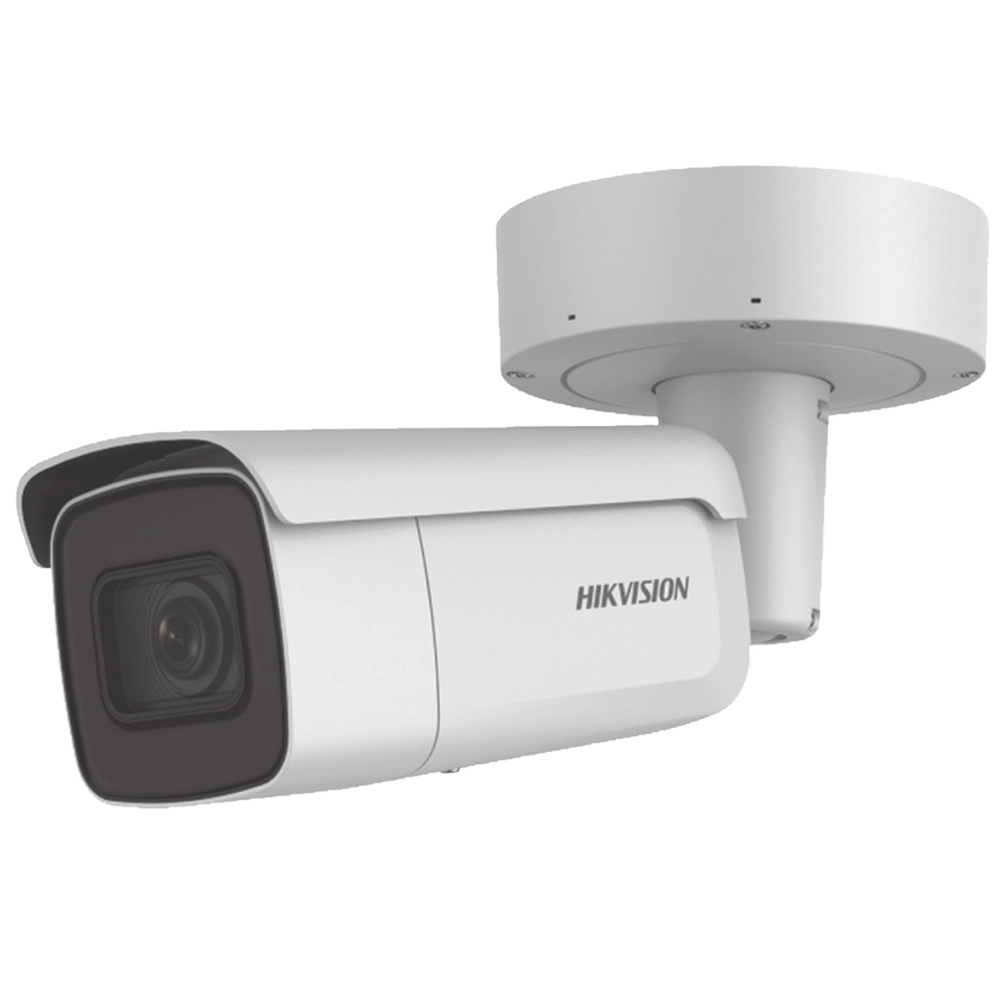 Bala IP 8 Megapixel / 50 mts IR EXIR / Exterior IP67 / IK10 / WDR / PoE+ / Entradas de Alarma y Audio / Lente Mot. 2.8 a 12 mm