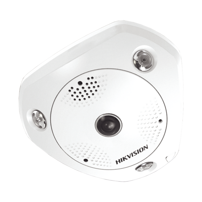 Fisheye IP 3 Megapixel / 180° / 360° / WDR / 15 mts IR / PTZ Digital / Heat Map / Entrada-Salida audio y alarma / Múltiples vistas / IP66 / IK10 / PoE