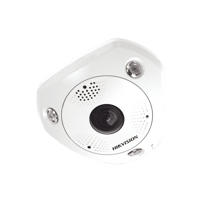 Fisheye IP 12 Megapixel / 180° - 360° / WDR 120 dB / Exterior IP67 / IK08 / 15 mts IR / Entrada y Salida de Audio y Alarma / Múltiples Vistas