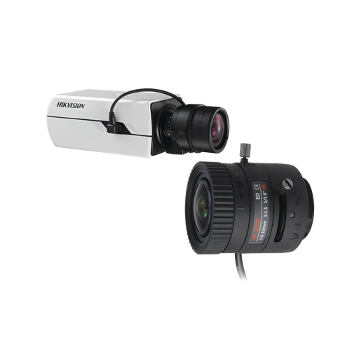 Kit de Camara Hikvision Tipo Box 4K y Lente 4K de 3.6 a 10 mm